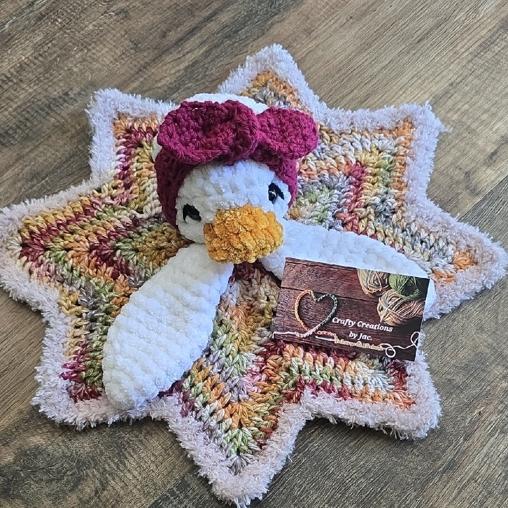 Handmade Duck Blanket Lovey